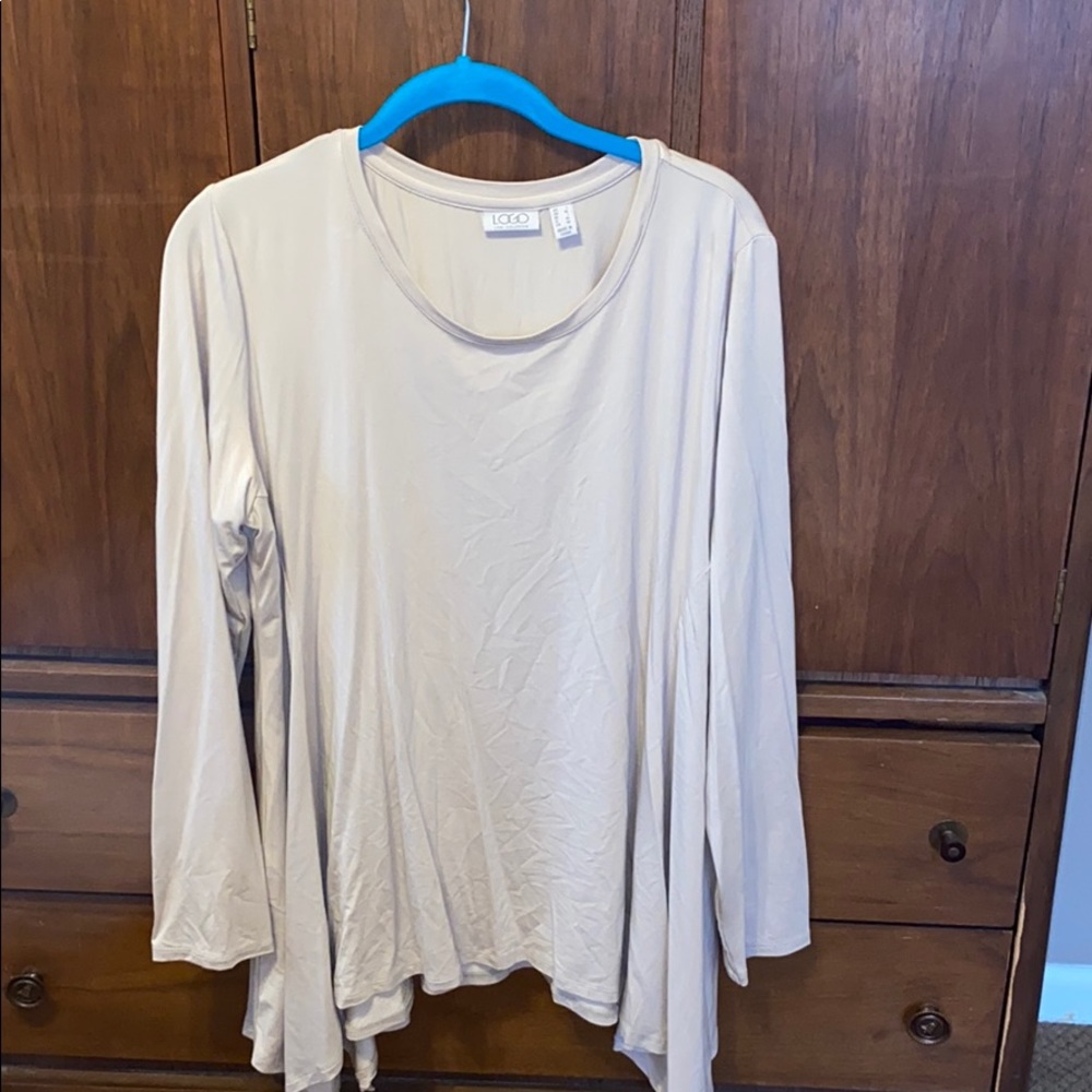 Tan shirt